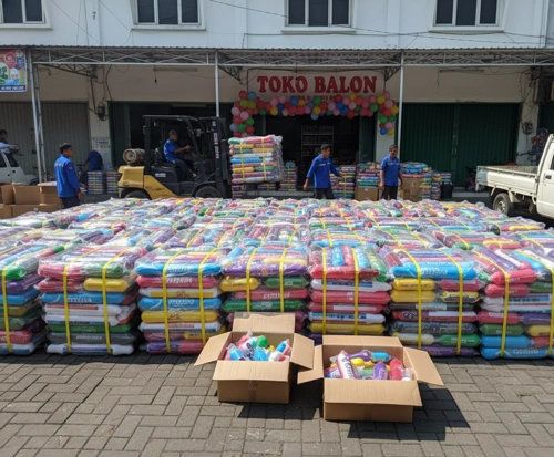 big boss balon siap produksi balon tepuk suporter dalam jumlah banyak di bogor