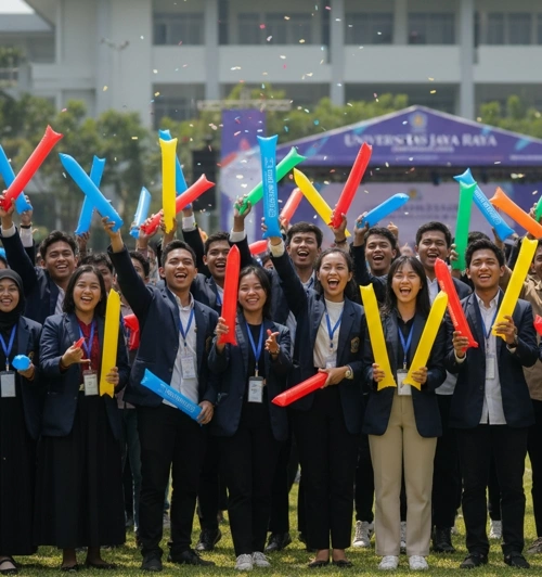 balon tepuk custom untuk event kampus
