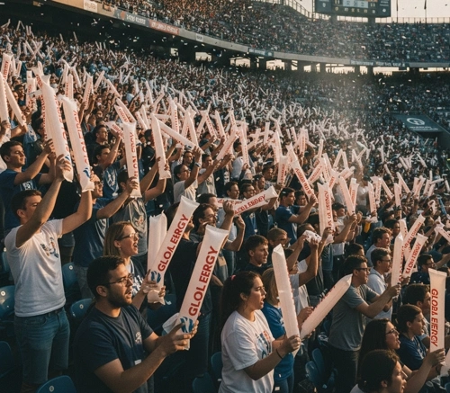 balon tepuk digunakan dalam acara olahraga sekolah