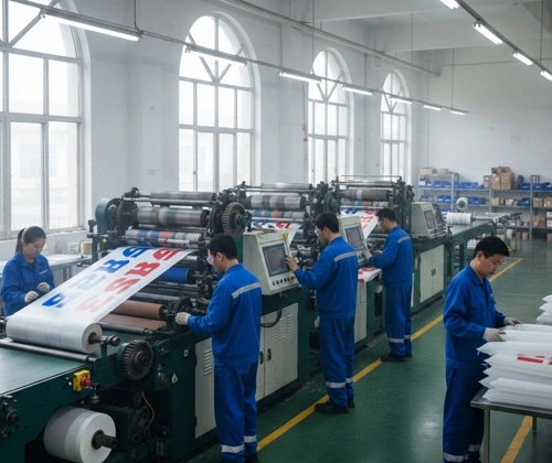 proses produksi balon tepuk custom di Bekasi