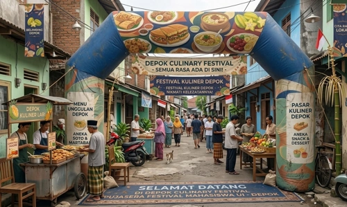 balon gate big boss balon di festival kuliner depok