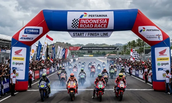 balon gate big boss di road race malang
